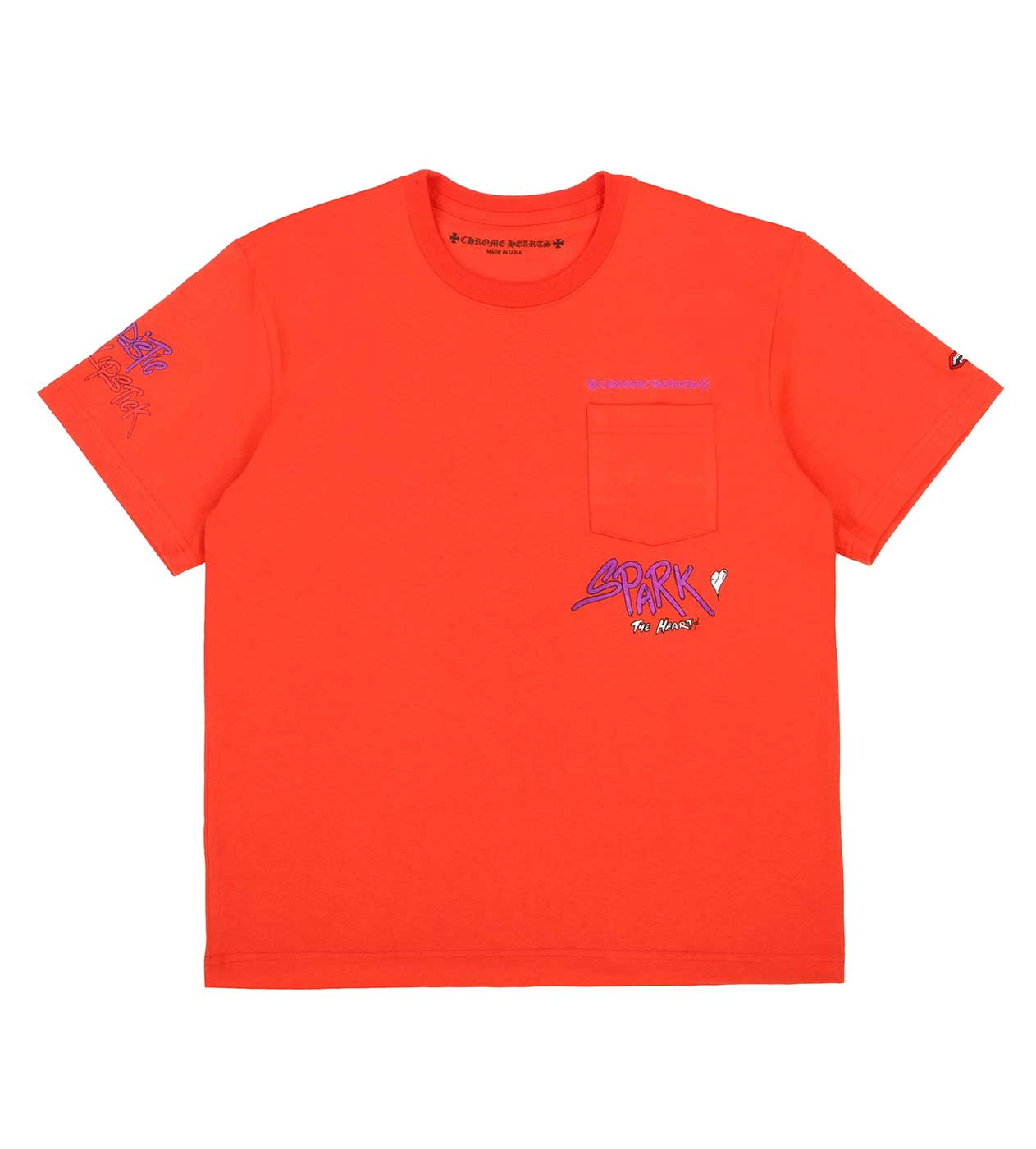 Chrome Hearts Matty Boy Spark the Heart Pocket Tee Red