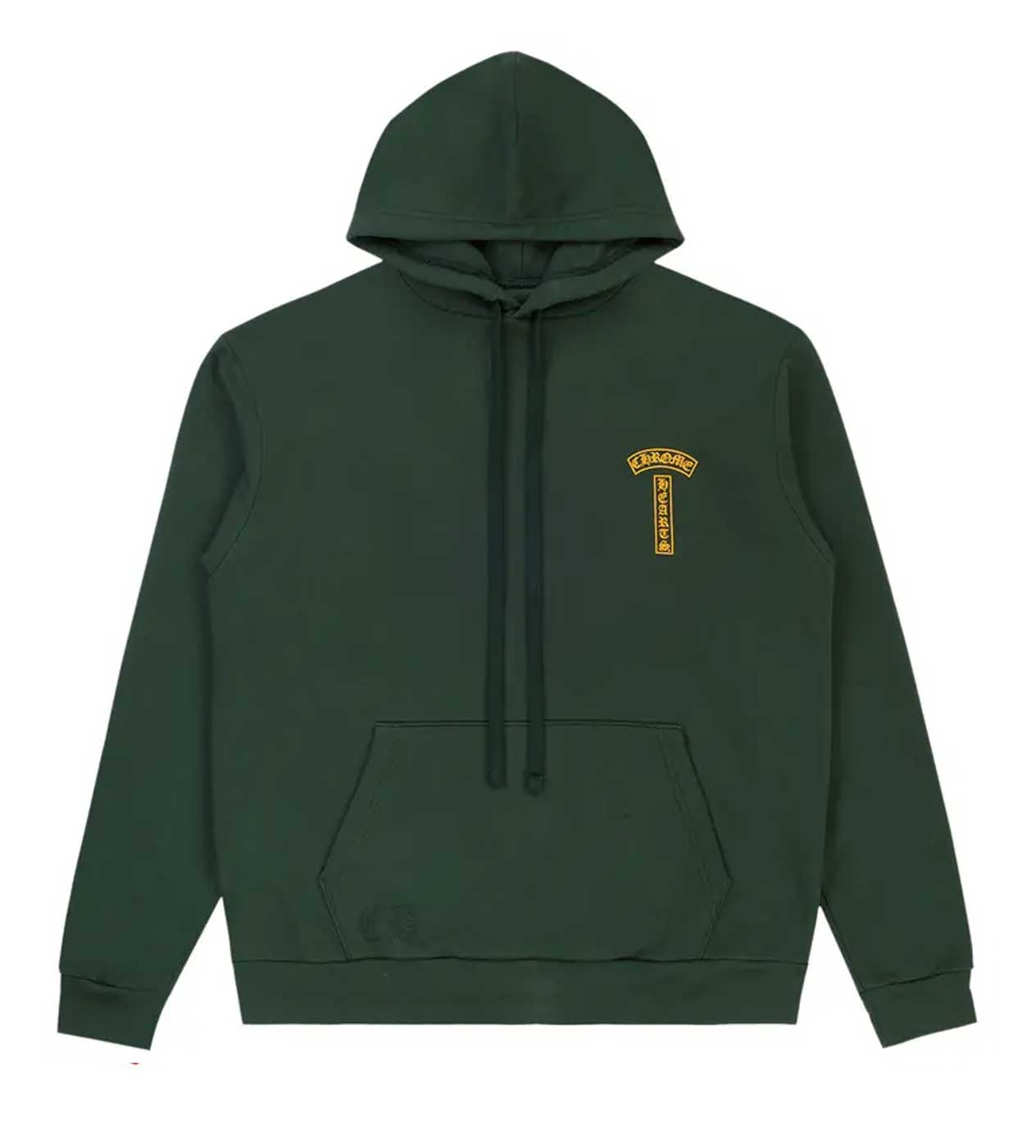 Chrome Hearts T Bar Logo Hoodie Green/Yellow